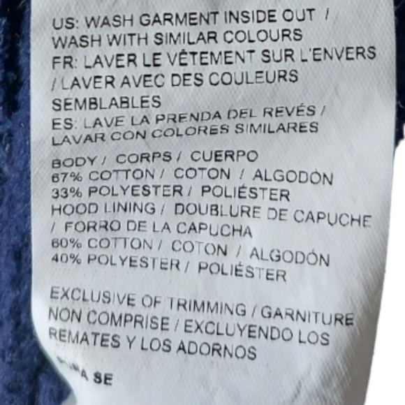 Puma Hoodie Sweatshirt Men's Youth Navy Blue XXL - Picture 4 of 4